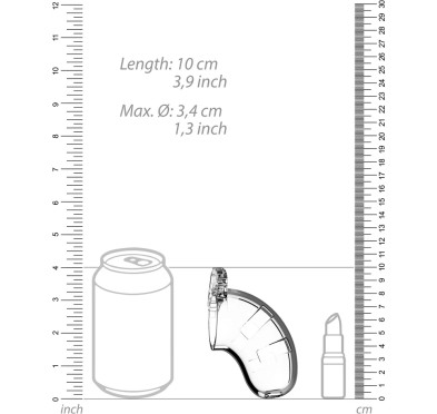 Klatka na penisa z rozszerzaczem cewki 9 cm - Chastity Urethral